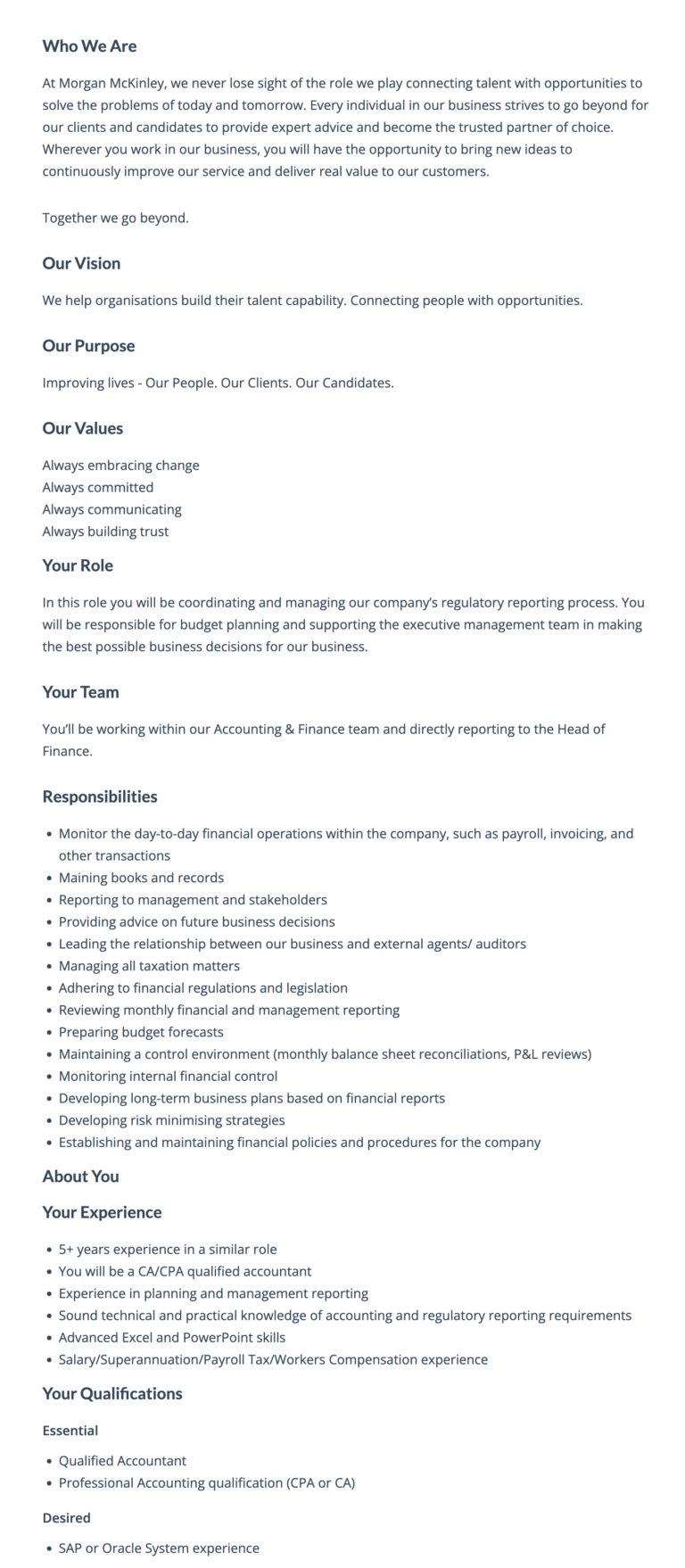 8 Helpful Free Job Description Sample Templates | Ongig Blog