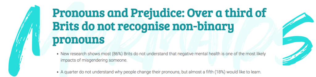 misgendering pronouns