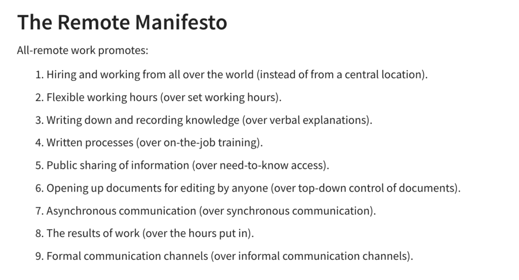 remote friendly policy gitlab