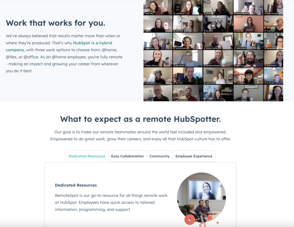 remote friendly policy hubspot