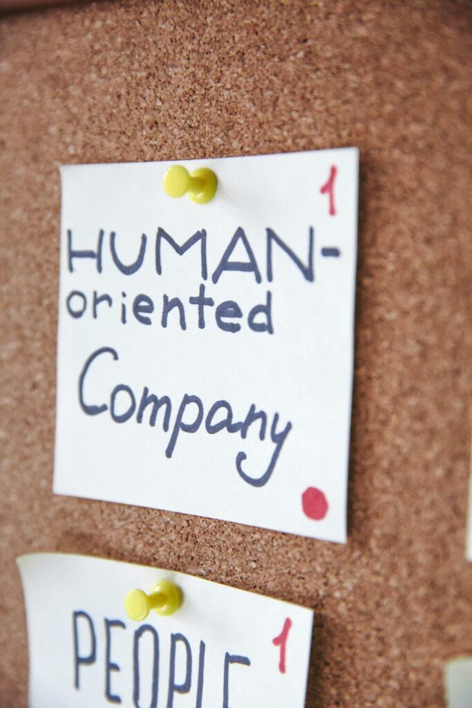 Human-oriented company