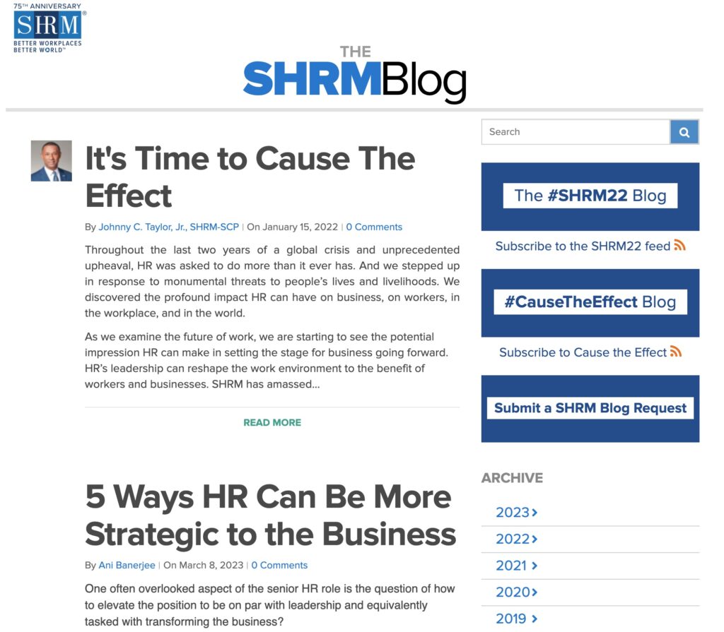 best recruitment blogs shrm