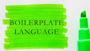 boilerplate language examples