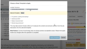 Smart templates
