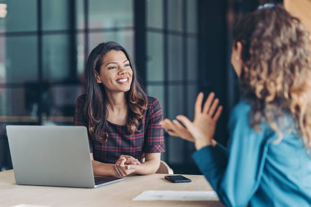 Business women conducting an interview