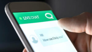 live chat on mobile phone