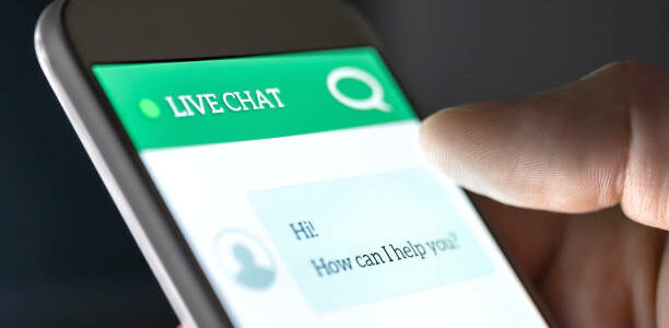 live chat on mobile phone