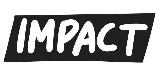 impact in black and white