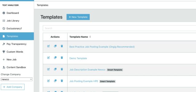 ongig job description templates