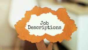 job descriptions on ripped paper