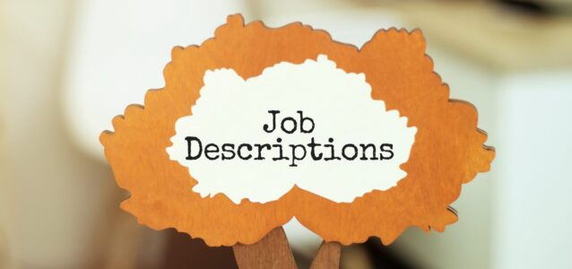 job descriptions on ripped paper