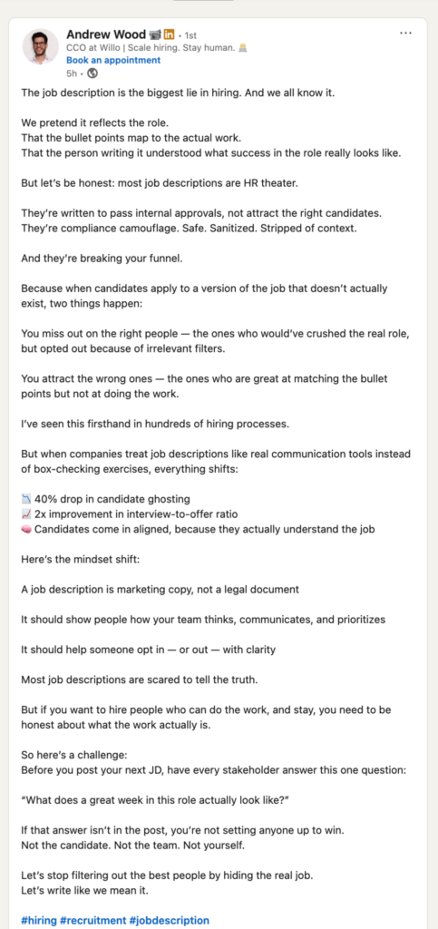 bad-job-descriptions-li-post-andrew-wood | Ongig Blog bad-job-descriptions-li-post-andrew-wood