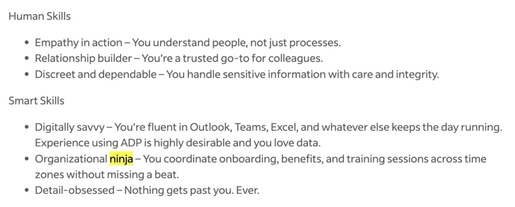 cringeworthy job postings ninja | Ongig Blog cringeworthy job postings ninja