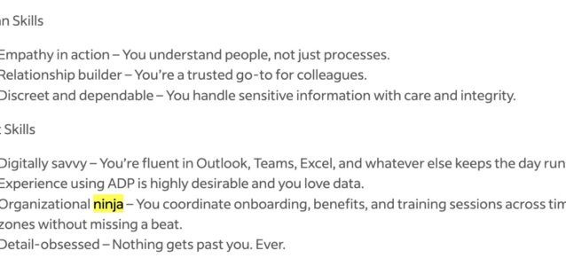 cringeworthy job postings ninja | Ongig Blog cringeworthy job postings ninja