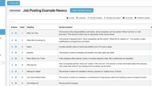 Templates for Job Descriptions