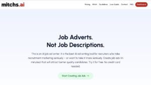 mitchs.ai job adverts home page