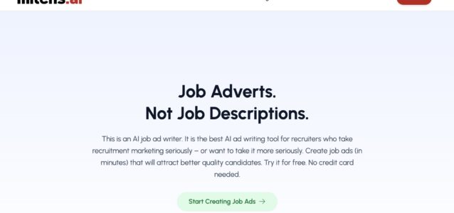 mitchs.ai job adverts home page