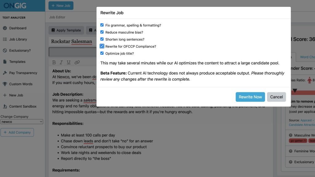 ongig-rewrite-for-ofccp-compliant-job-posting | Ongig Blog ongig rewrite for ofccp compliant job posting