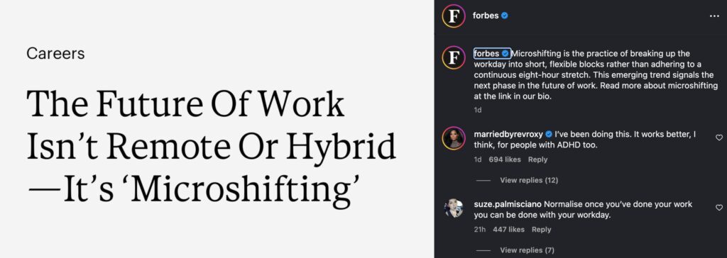 microshifting instagram post | Ongig Blog microshifting instagram post