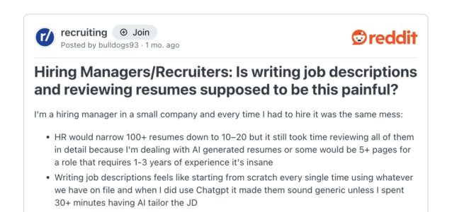 reddit job description post | Ongig Blog reddit job description post