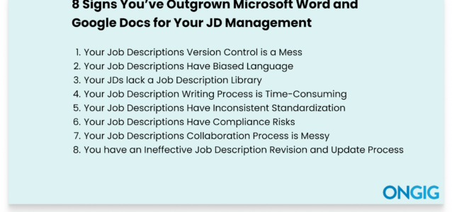 8 Signs You’ve Outgrown Microsoft Word and Google Docs for Your Job Description Management