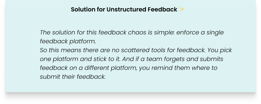 feedback